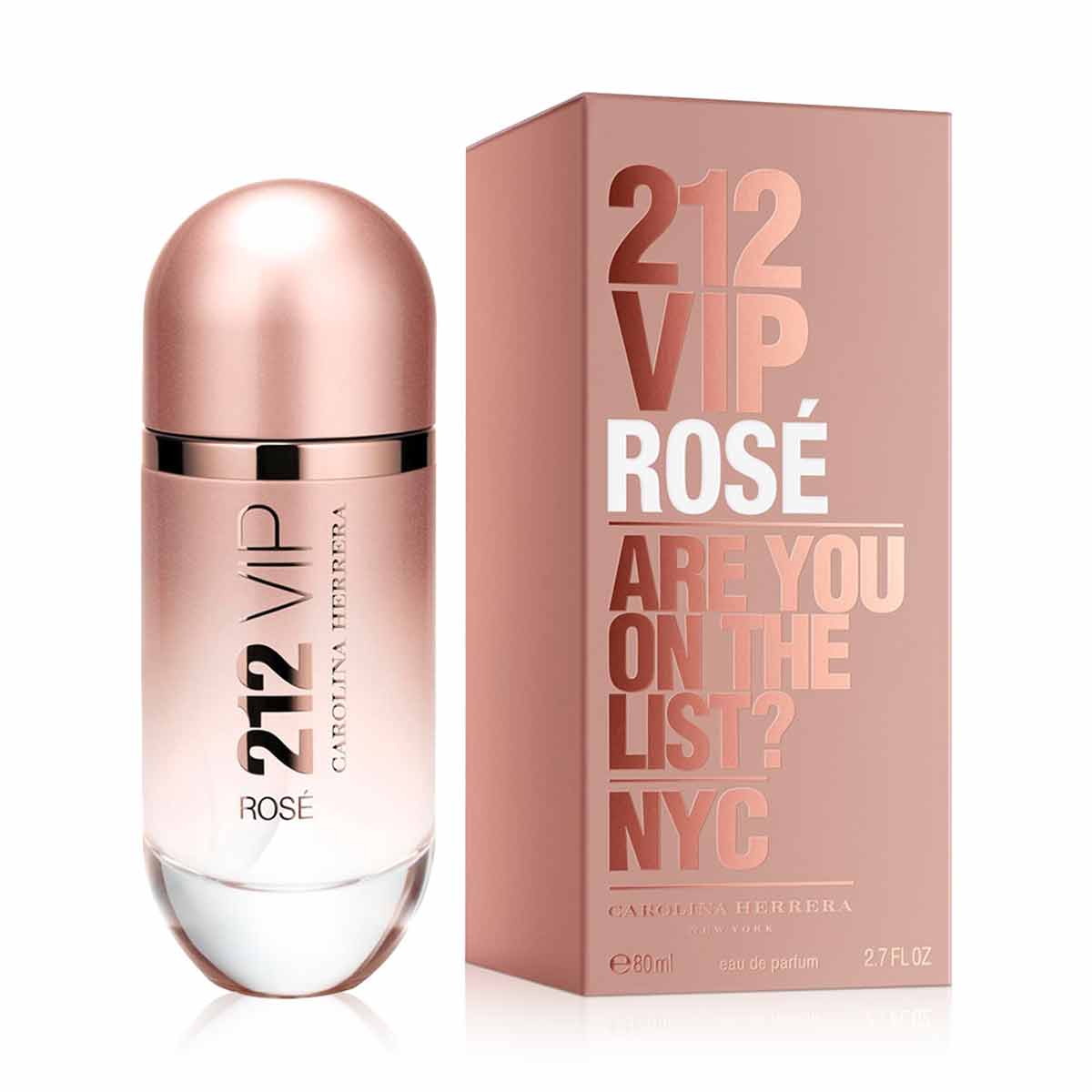 212 vip rose carolina herrera eau de parfum for women bottle 80ml