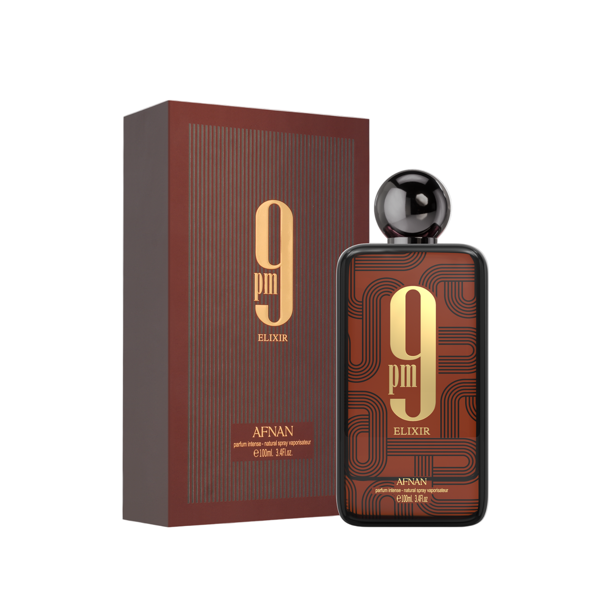 Afnan 9 PM Elixir Parfum Intense for Men 100mlbottle