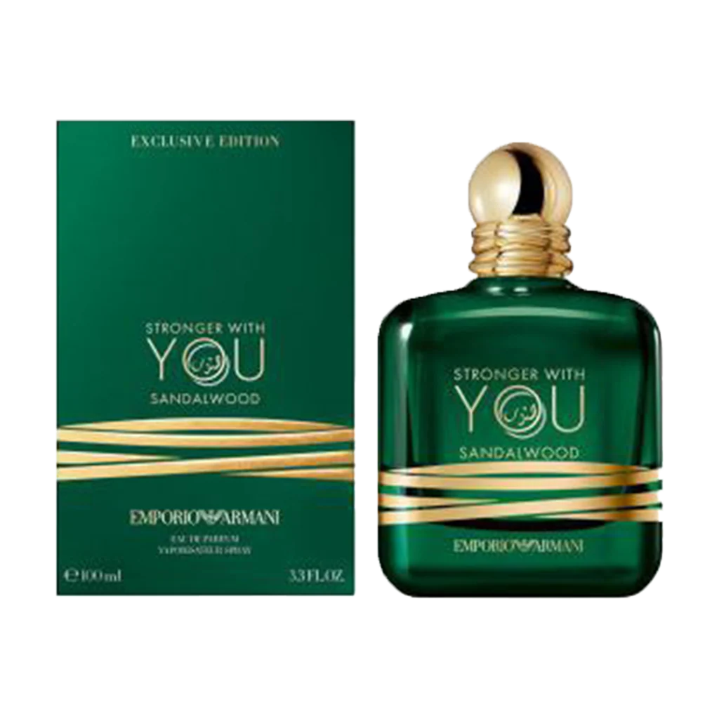 Stronger With You Sandalwood Emporio Armani Eau de Parfum for Men 100ml bottl