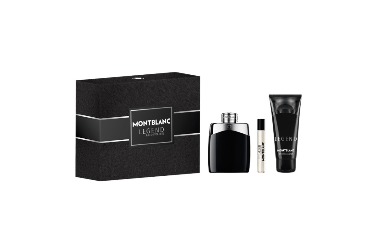 Mont Blanc Legend Eau de Toilette Gift set 100ml with shower gel and travel size set