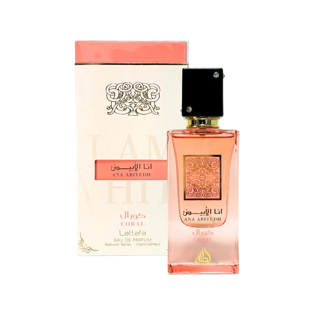 ana abiyedh coral lattafa eau de parfum for women bottle 60ml