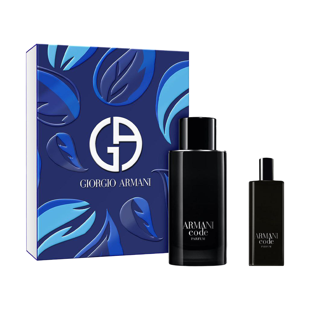Giorgio Armani Code Parfum Gift Set 125ml Parfum for Men With Travel Size 15ml bottle