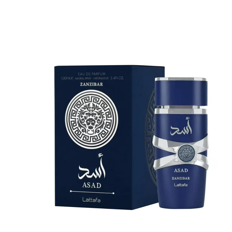 asad zanzibar lattafa eau de parfum for men bottle 100ml