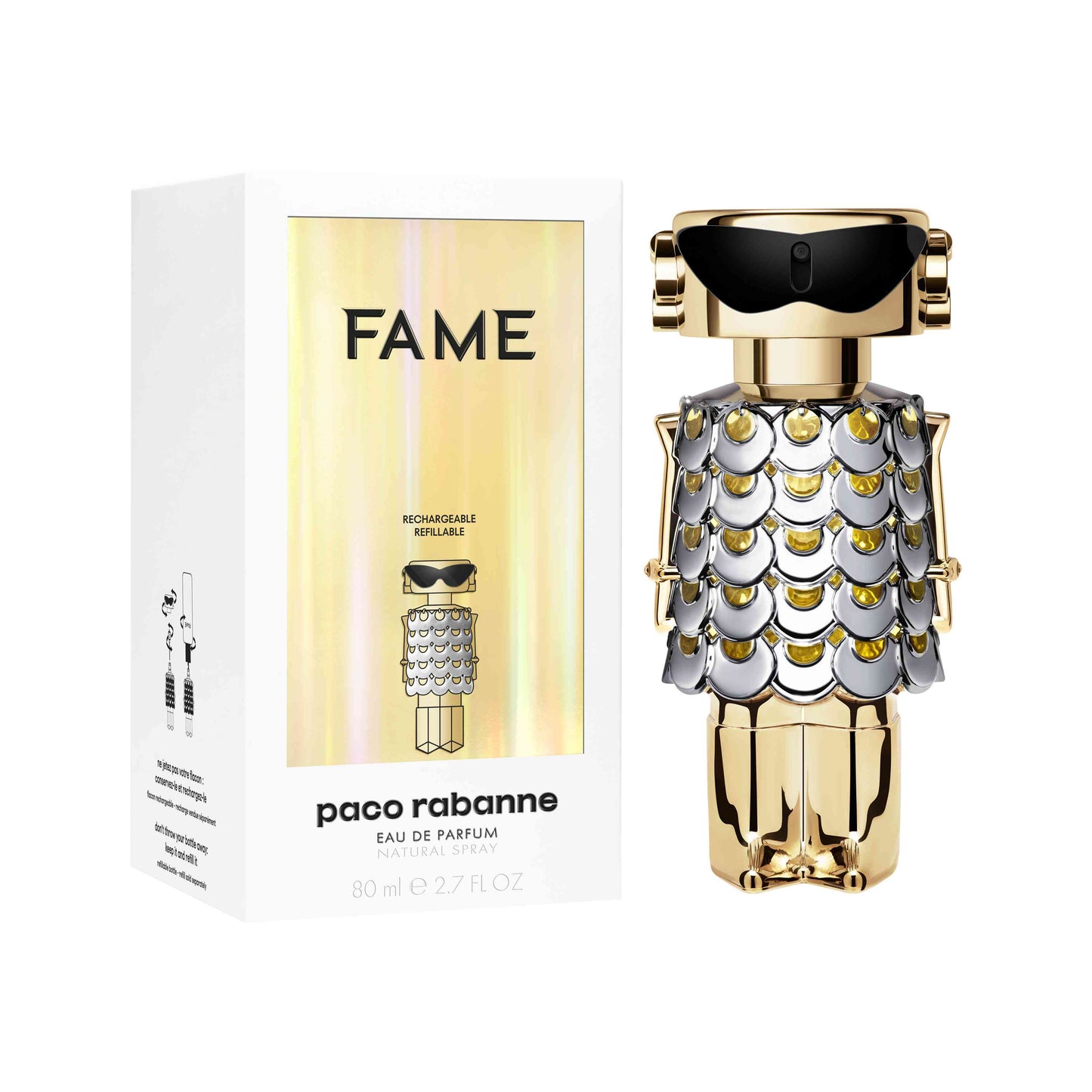 fame paco rabanne eau de parfum for women bottle 80ml