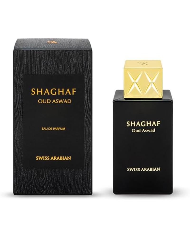 Shaghaf Oud Aswad Swiss Arabian Eau de Parfum for Women and Men 75ml