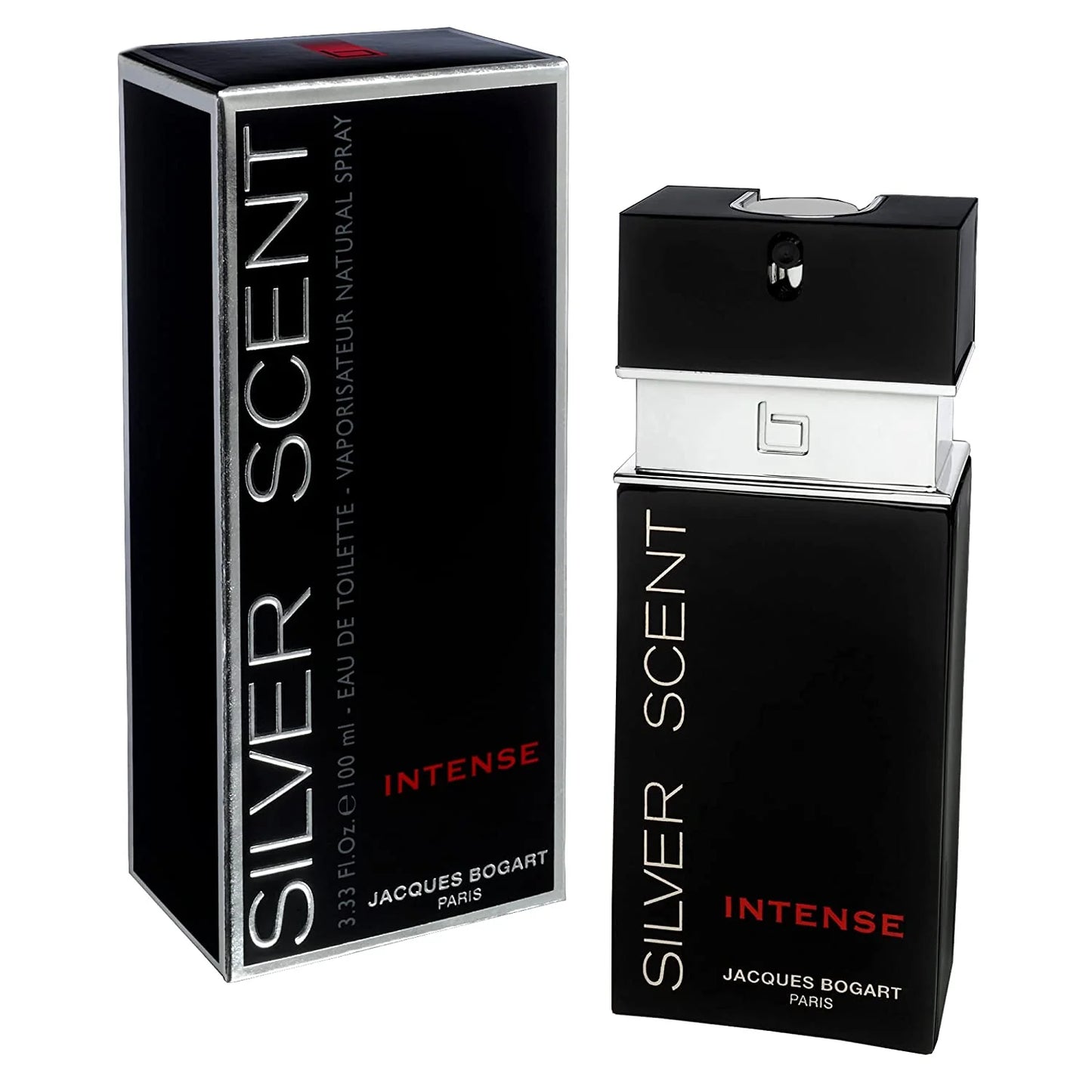 Silver Scent Intense Jacques Bogart Eau de Toilette for Men 100ml bottle