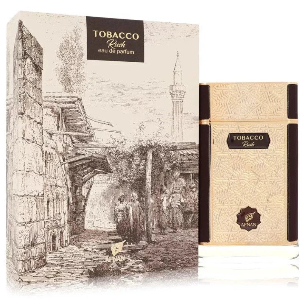 tobacco rush afnan eau de parfum for men bottle 80ml