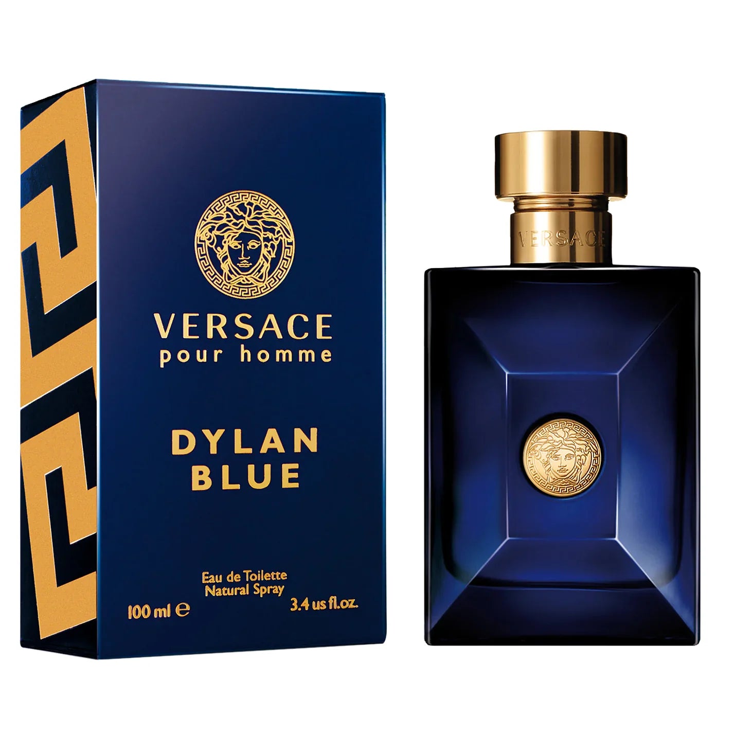 versace dylan blue eau de toilette for men bottle 100ml