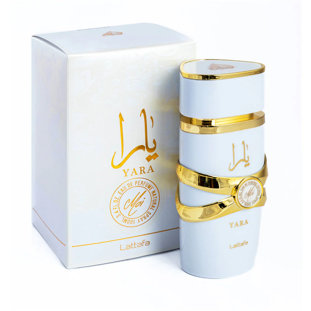 yara moi lattafa eau de parfum for women white bottle 100ml