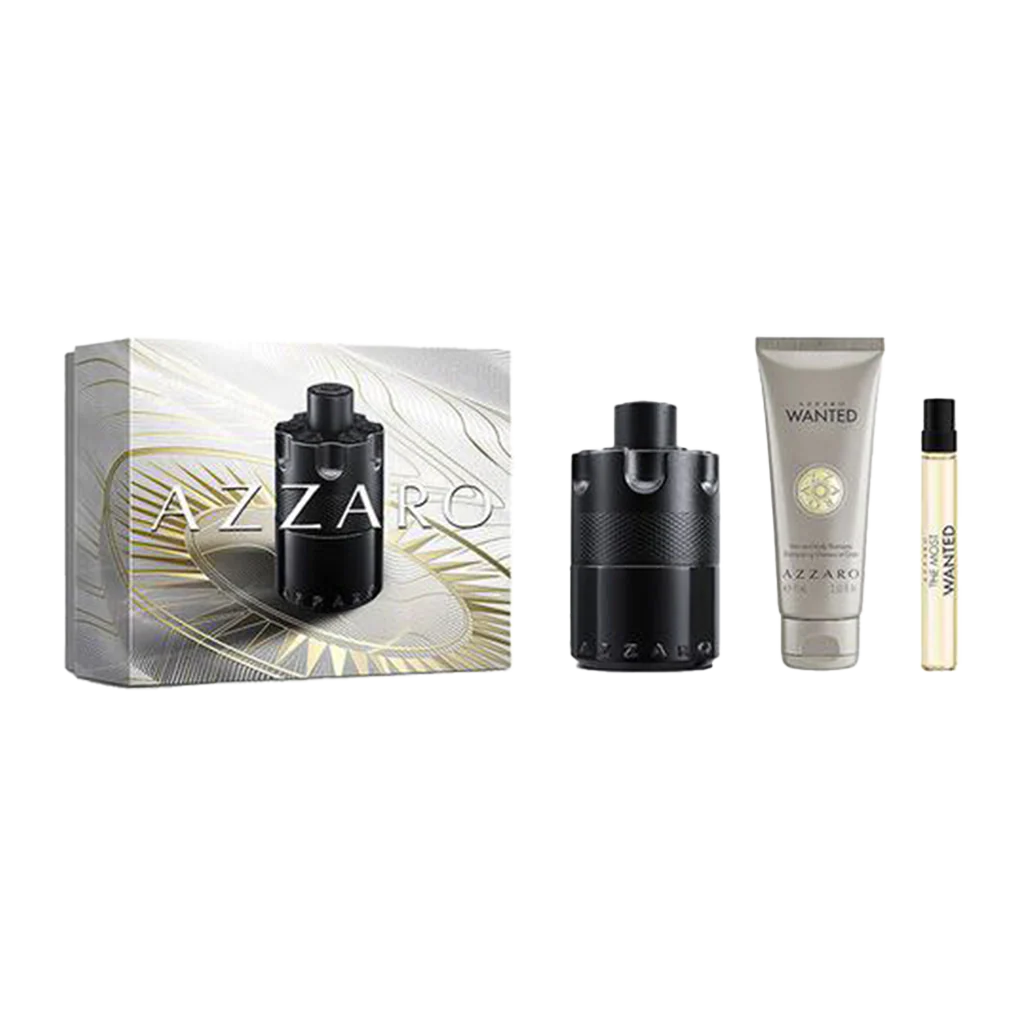 Azzaro The Most Wanted Intense Gift Set for Men 100ml with shower gel and travel size