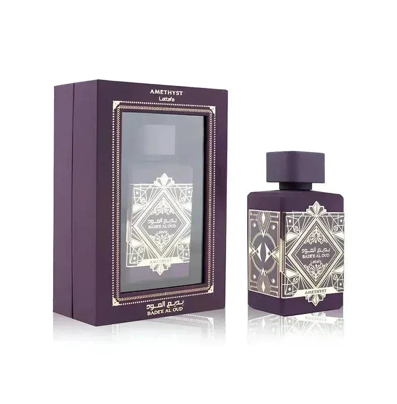 badee al oud amethyst lattafa eau de parfum for women and men bottle 100ml