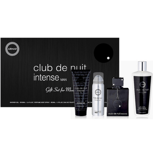 Club de Nuit Intense Men Gift Set Armaf 4 Pieces Eau de Toilette Intense for Men