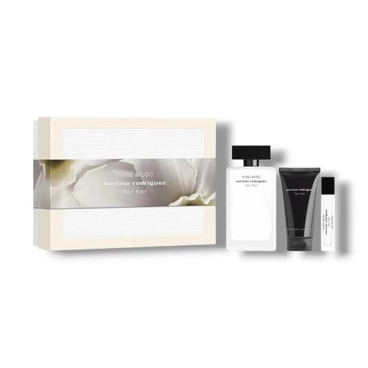 Narciso Rodriguez Pure Musc Gift Set Eau de Parfum for Women 100ml with body lotion and travel size
