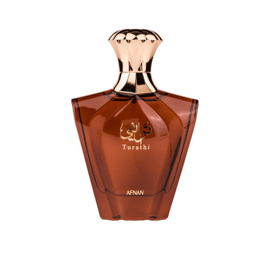 turathi brown afnan eau de parfum for men bottle 90ml