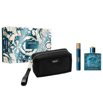 Versace Eros Eau de Parfum Gift Set with bag and travel size set