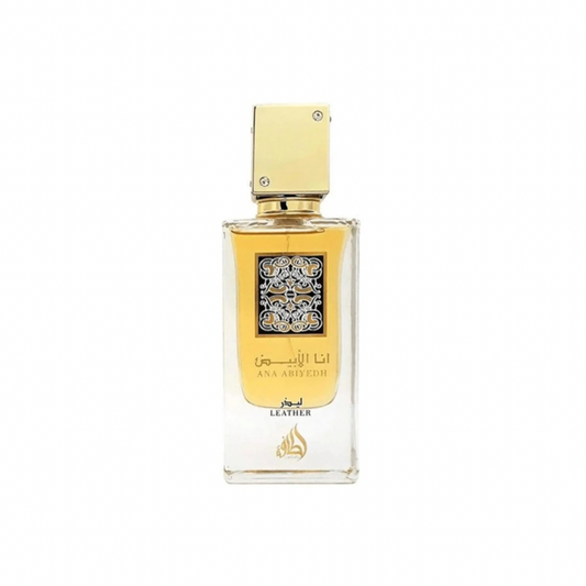 ana abiyedh leather lattafa eau de parfum for women and men bottle 60ml