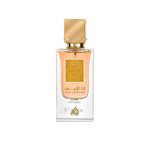 ana abiyedh poudree lattafa eau de parfum for women bottle 60ml