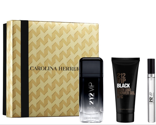 Carolina Herrera 212 VIP Black Eau de Parfum for Men Gift Set 100ml