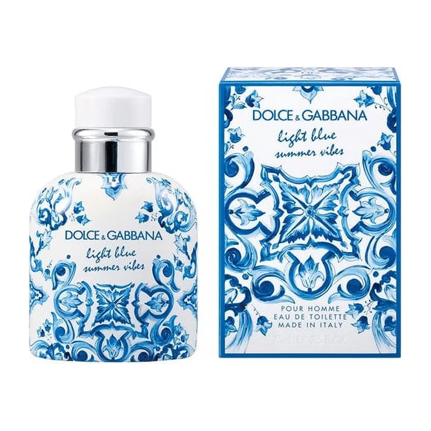 dolce and gabbana light blue summer vibe  eau de toilette for men bottle 125ml