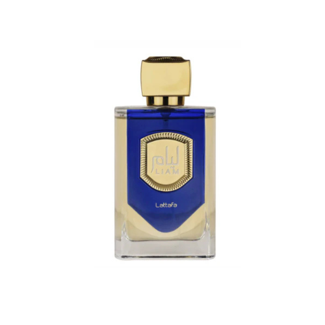 liam blue shine lattafa eau de parfum for men bottle 100ml
