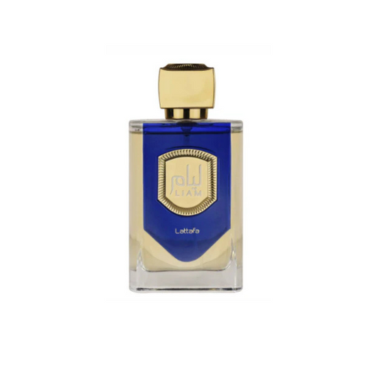 liam blue shine lattafa eau de parfum for men bottle 100ml