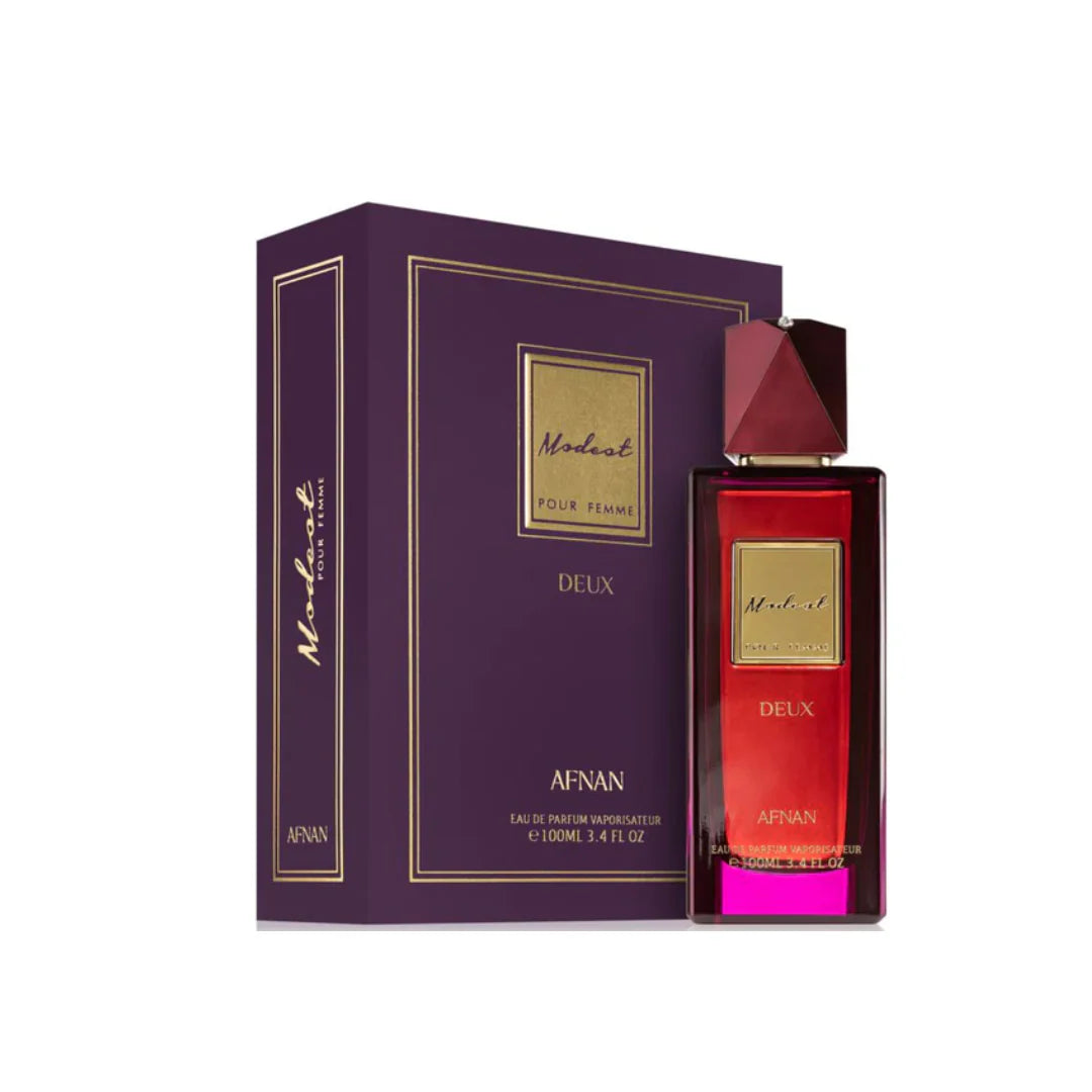 modest deux afnan eau de parfum for women and men bottle 100ml