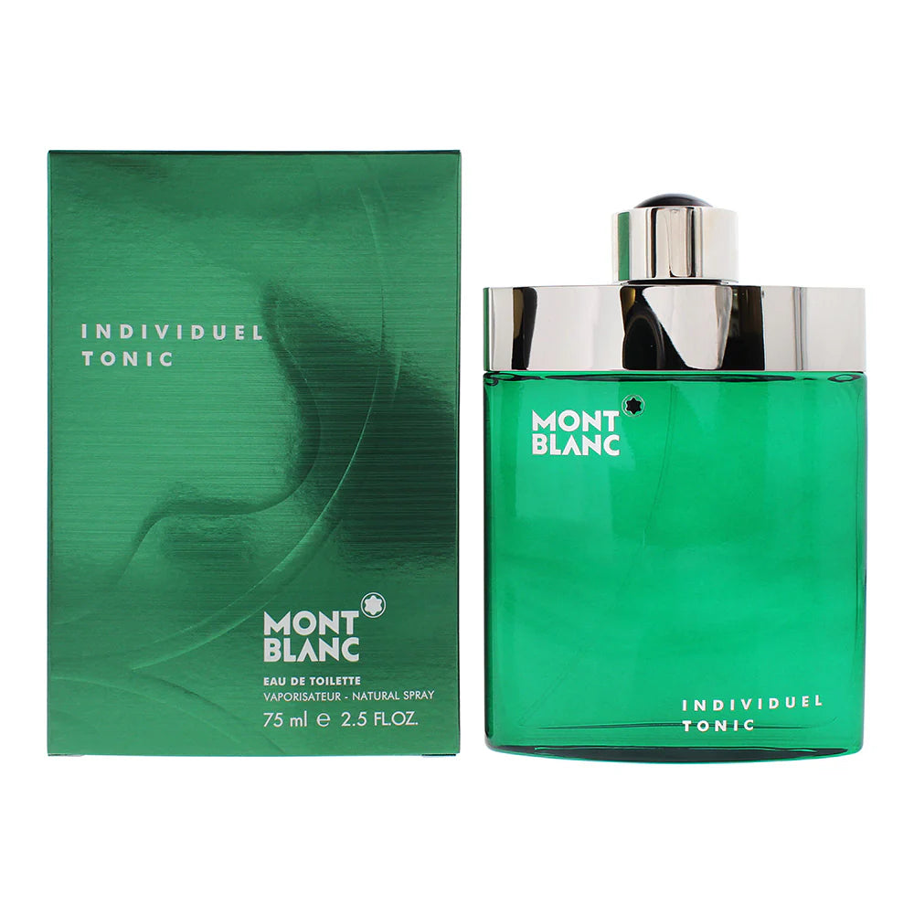 mont blanc individuel tonic eau de toilette for men bottle 75ml
