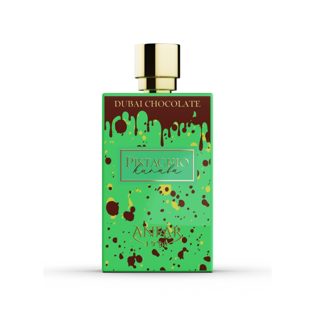 Pistachio Kunafa Anfar Eau de Parfum for Women and Men 80ml bottle