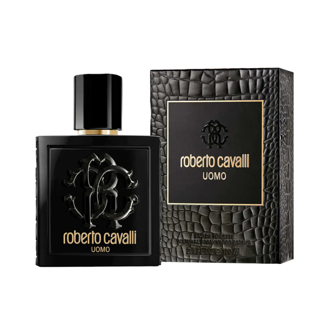 roberto cavalli uomo eau de toilette for men bottle 100ml
