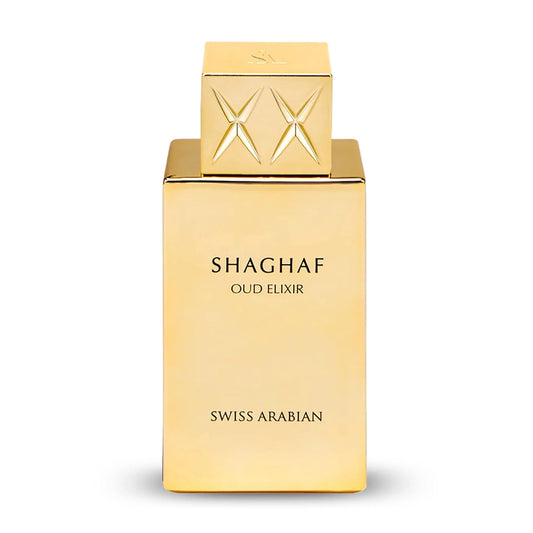 Shaghaf Oud Elixir Swiss Arabian Eau de Parfum for Women and Men 75ml bottle