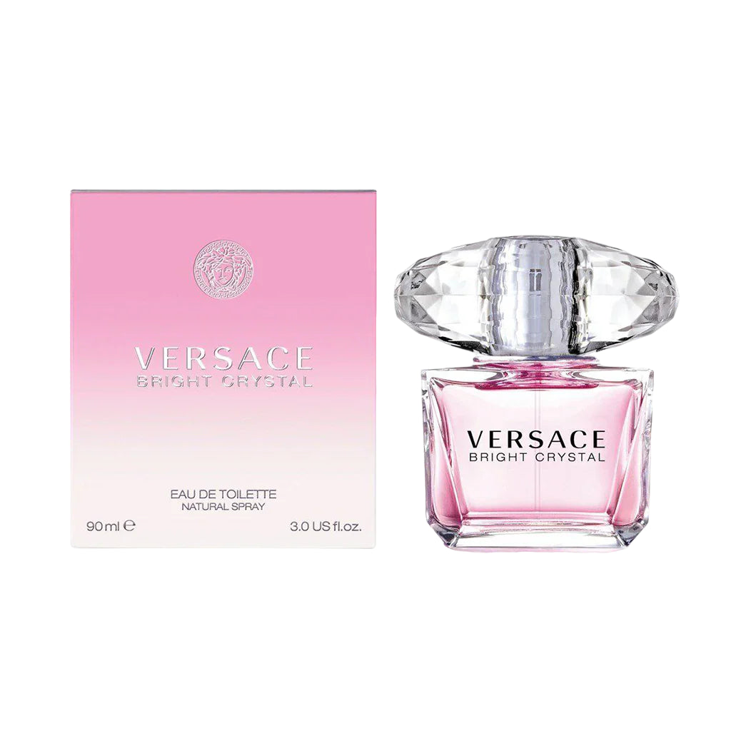 versace bright crystal eau de toilette for women bottle 90ml
